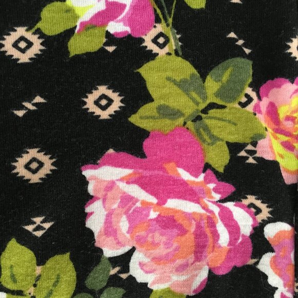 [Xhilaration] Black Geometric / Rose Print Sleeveless Sundress | XL | Good - Picture 10 of 12